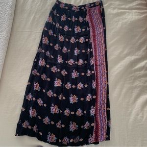 Floral Maxi Wrap Skirt